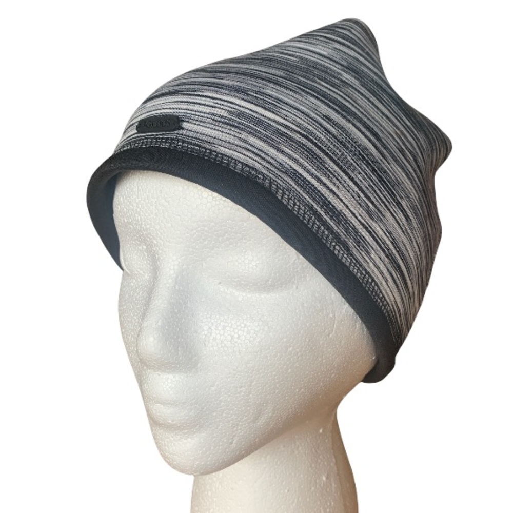 Igloos Beanie Hat Ladies One Size Fits All Fleece Lined Style: LH255-FM Gray/Blk